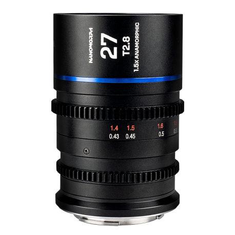 Laowa Nanomorph 1.5X Anamorphic 27mm T2.8 Mirrorless Blue