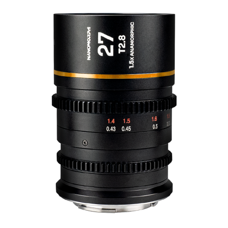 Laowa Nanomorph 1.5X Anamorphic 27mm T2.8 Mirrorless Amber