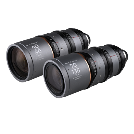 Sunlight 2X Anamorphic Zoom 2-Lens Bundle (40-80 mm,70-135 mm)