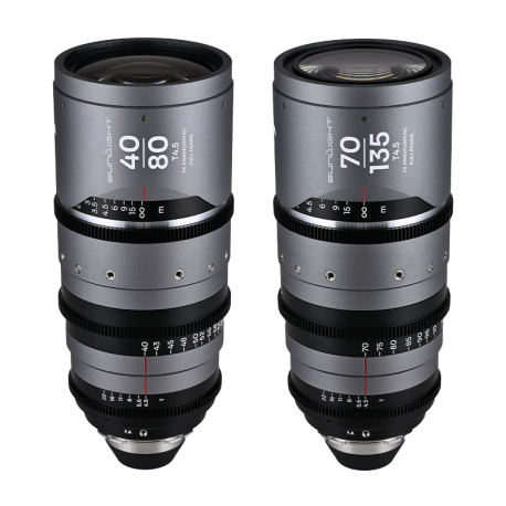 Sunlight 2X Anamorphic Zoom 2-Lens Bundle (40-80 mm,70-135 mm)