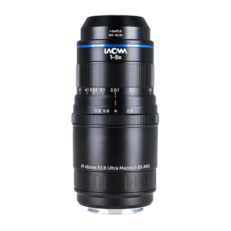 Laowa Aksen 45 mm f/2,8 1-5X Ultra Macro APO