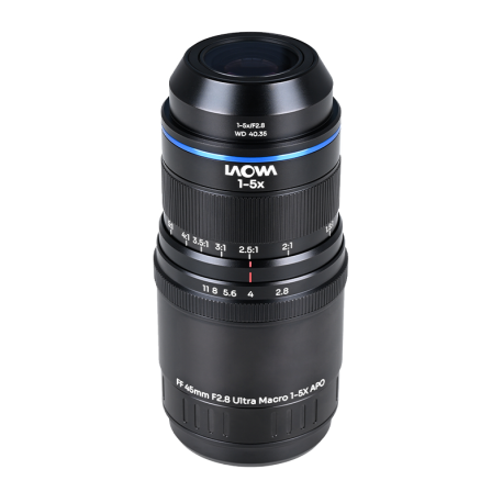 Laowa Aksen 45 mm f/2,8 1-5X Ultra Macro APO
